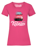 Różowy t-shirt damski FIAT Seicento.