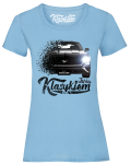 Błękitny t-shirt damski FORD Mustang 2019.