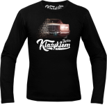 Czarna koszulka męska z długim rękawem z nadrukiem Cadillac Brougham