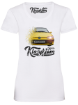 Biały t-shirt damski z nadrukiem PEUGEOT 306