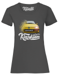 Grafitowy  t-shirt damski z nadrukiem PEUGEOT 306