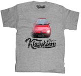 Jasno szary t-shirt dziecięcy FIAT Seicento.