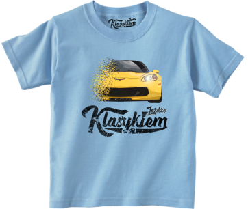 Koszulka dziecięca Chevrolet Corvette - "Jeżdżę Klasykiem"