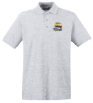 Melanżowa koszulka polo męska z nadrukiem na piersi PEUGEOT 306