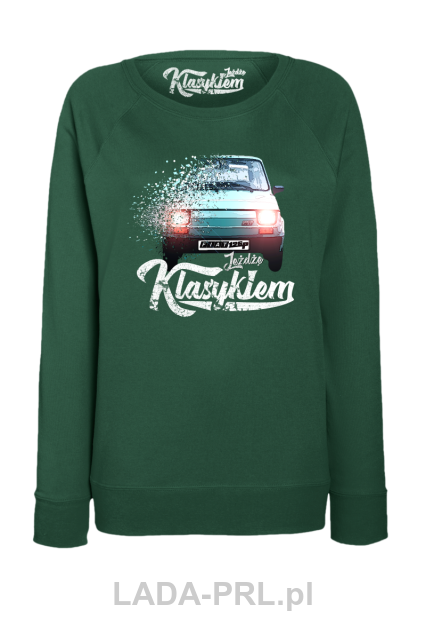 Bluza damska bez kaptura z nadrukiem FIAT 126p - 