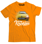 Orange mens t-shirt Peugeot 306