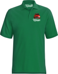 Zielona koszulka polo męska z nadrukiem na piersi FORD Escort.